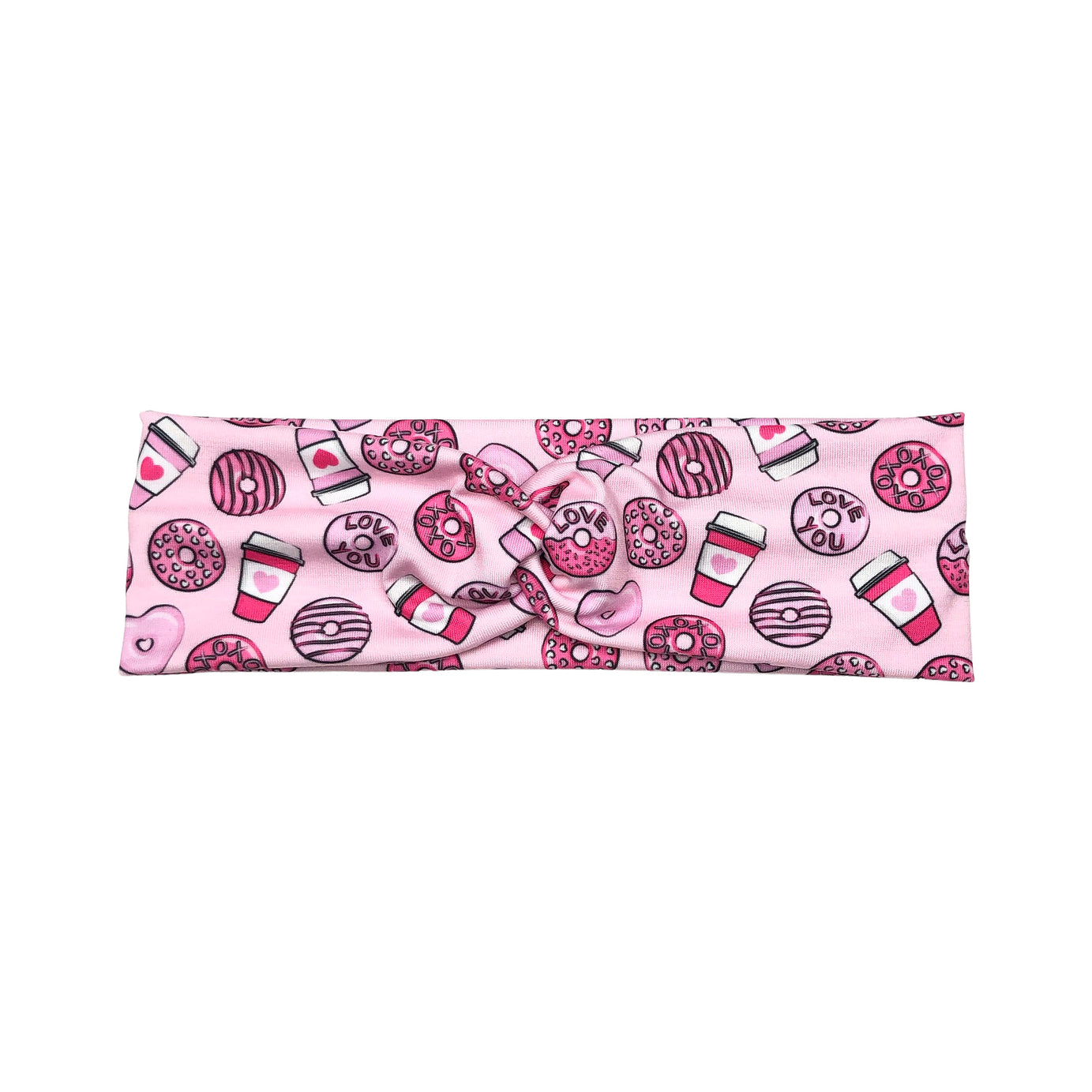 Valentine's Coffee and Donuts Headband for Women