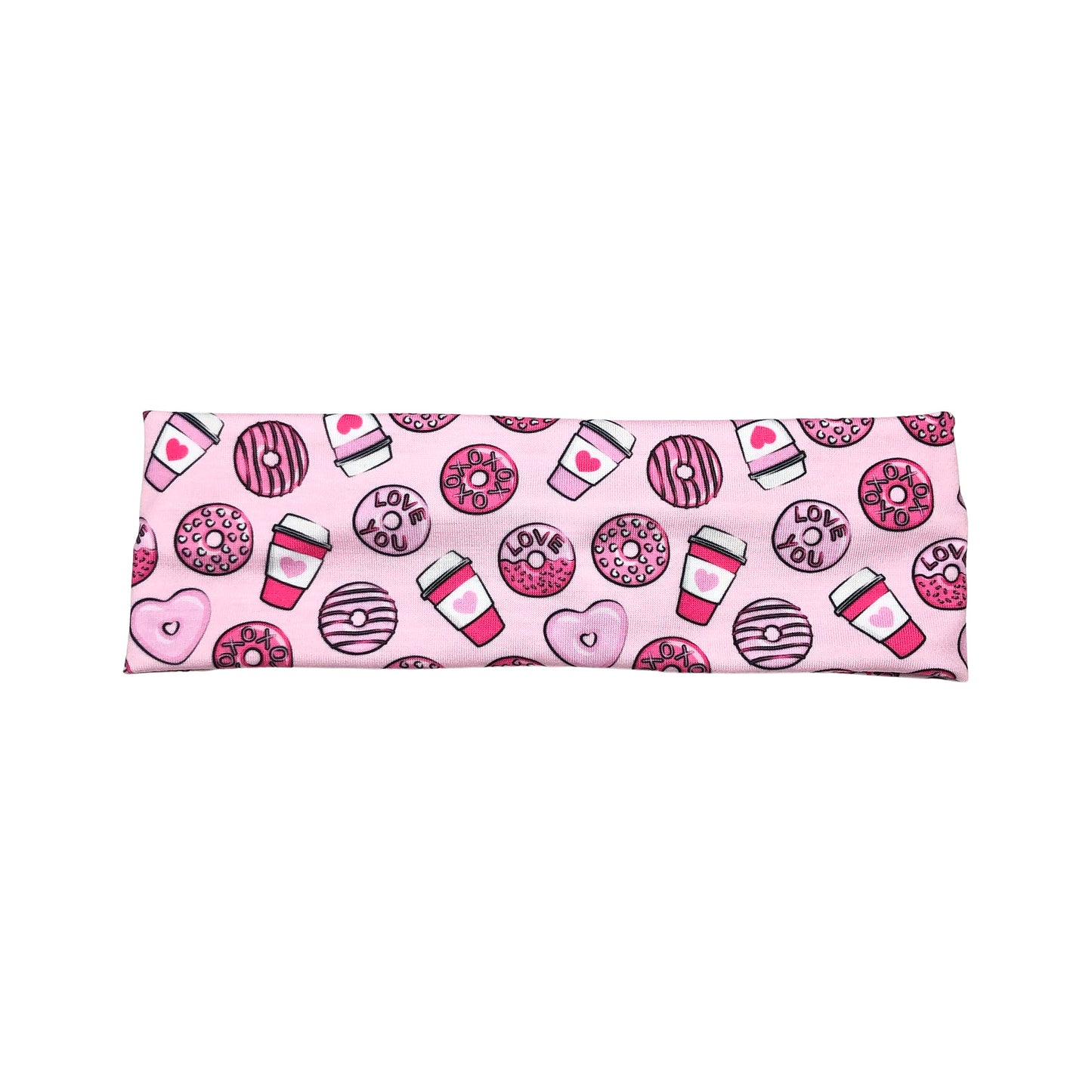 Valentine's Coffee and Donuts Headband for Women