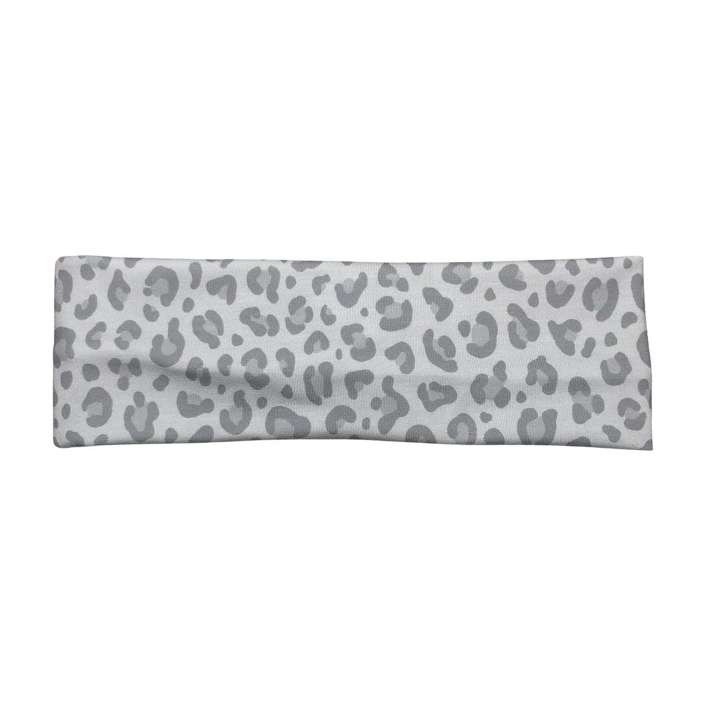 Gray Leopard Print Headband