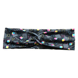 Retro 90s Abstract Twist Headband for Women