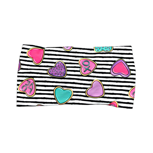 Wide Valentine's Day Cookie Headband for Women