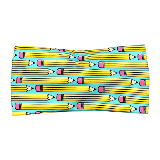 Wide Turquoise Pencil Headband for Women