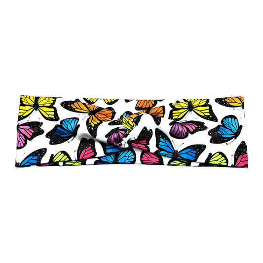 Rainbow Monarch Butterfly Headband for Women