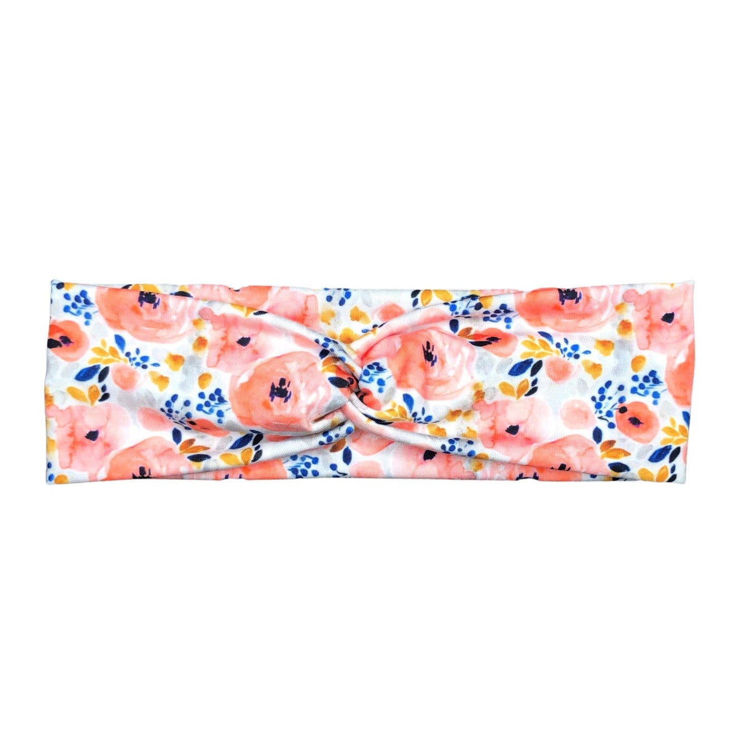 Peach Poppy Floral Headband for Women