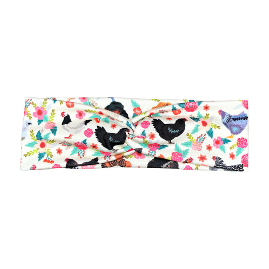 Chicken Print Headband