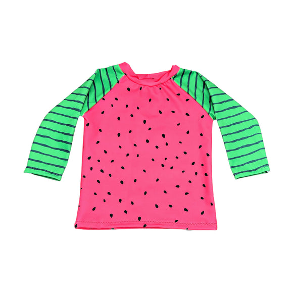 Watermelon Rash Guard Swimsuit for Toddler Girls