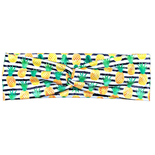 Striped Pineapple Headband for Women