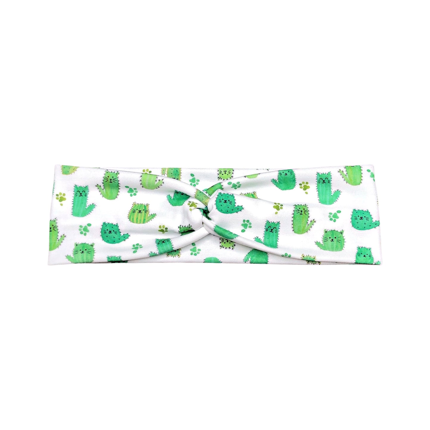 Funny Cat Cactus Print Headband