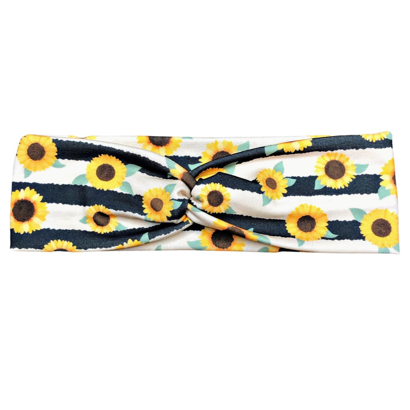 Striped Sunflower Headband for Women