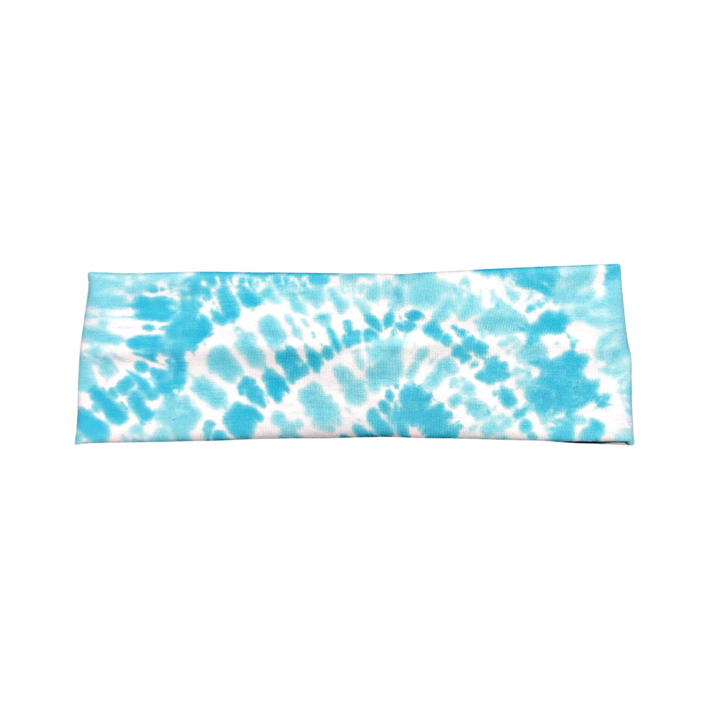 Light Blue Tie Dye Headband for Women