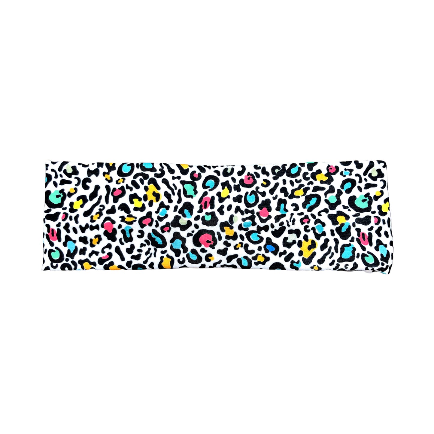 Retro Rainbow Leopard Print Headband