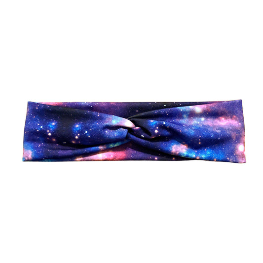 Purple and Pink Galaxy Headband for Women