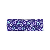 Dark Purple NICU Nurse Baby Footprint Headband for Women