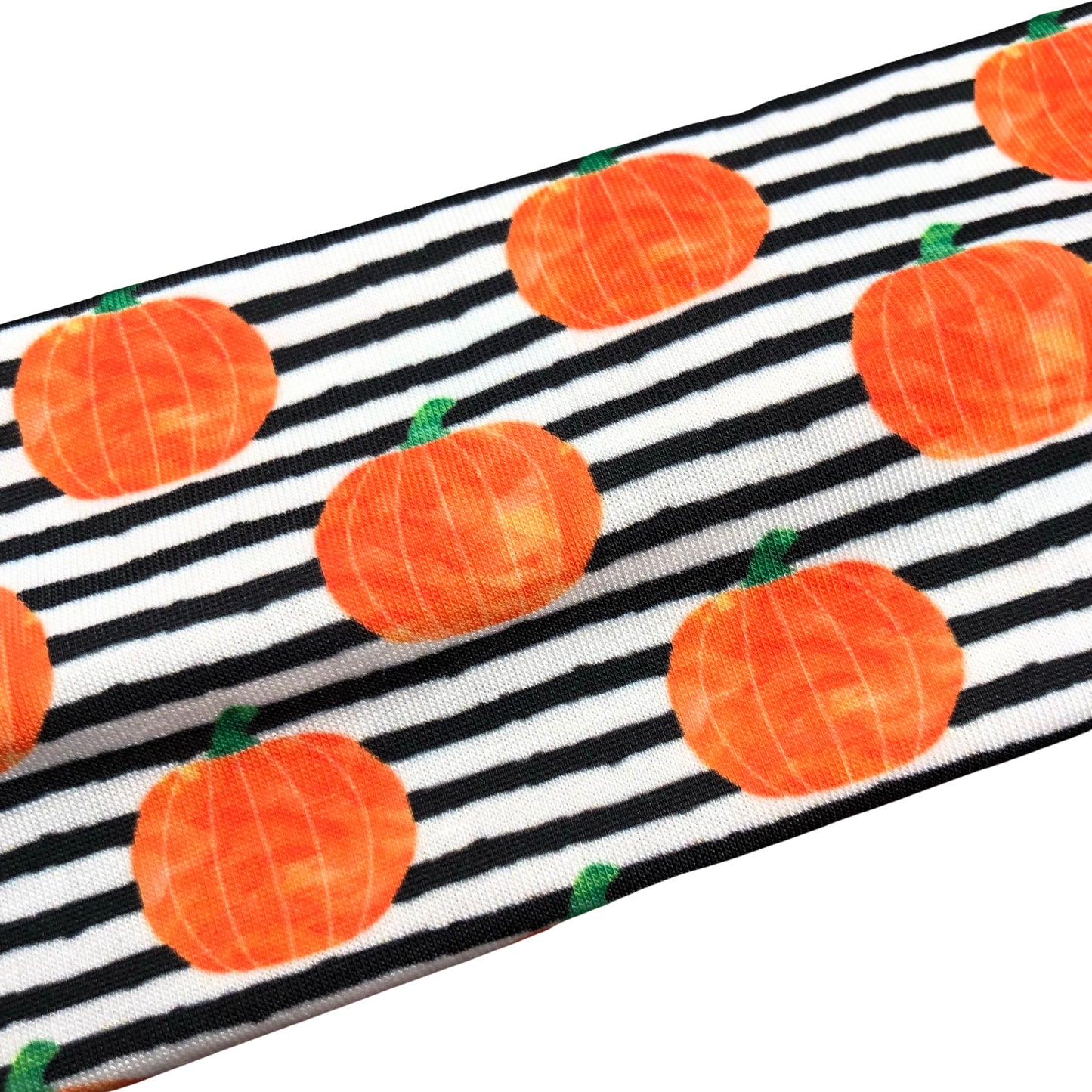 Striped Pumpkin Fall Halloween Headband for Women
