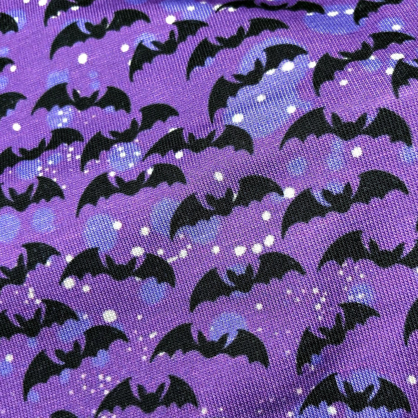 Wide Purple Bat Halloween Headband for Women
