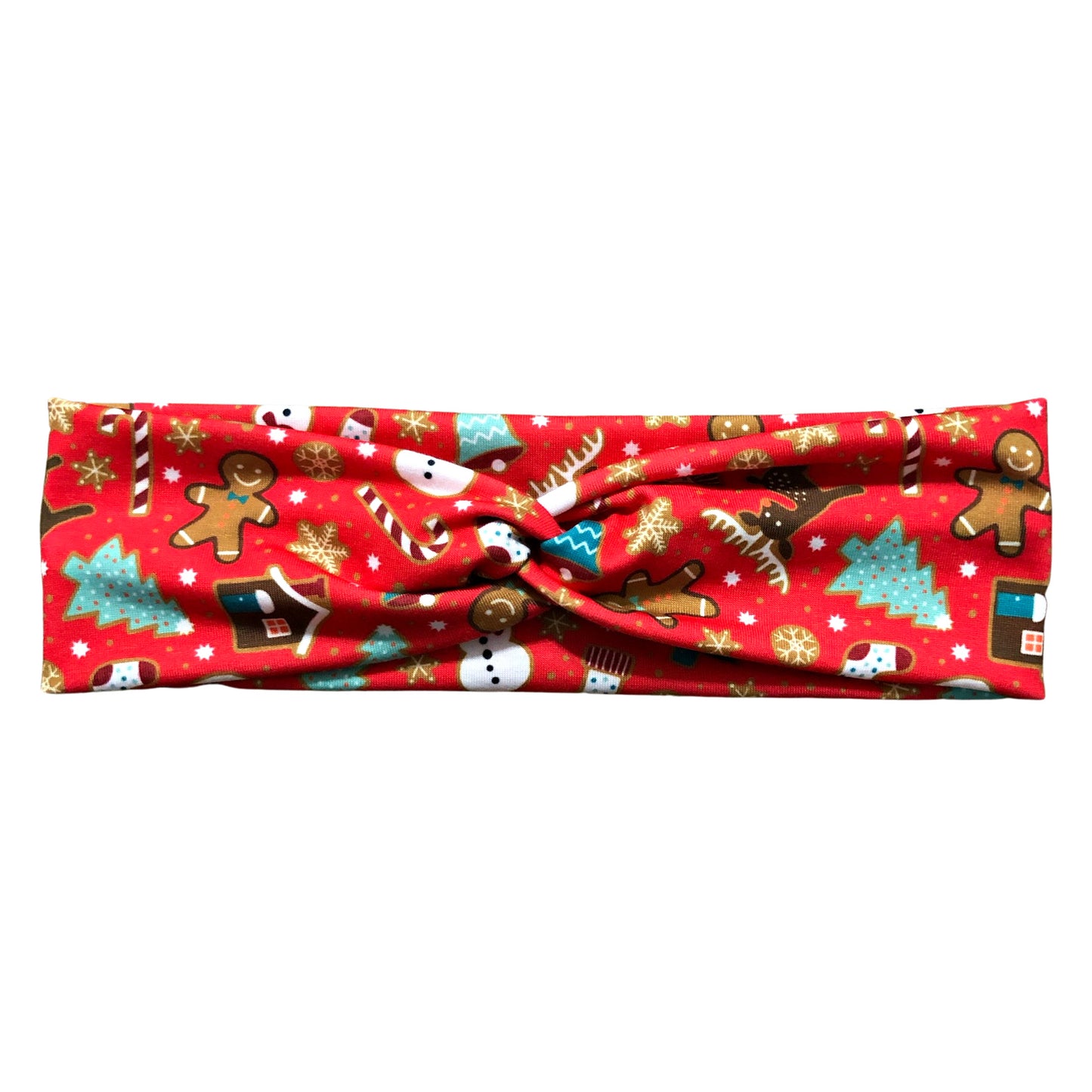 Christmas Gingerbread Cookie Print Headband