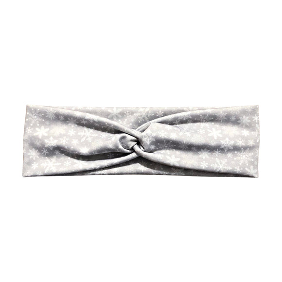 Gray Snowflake Headband
