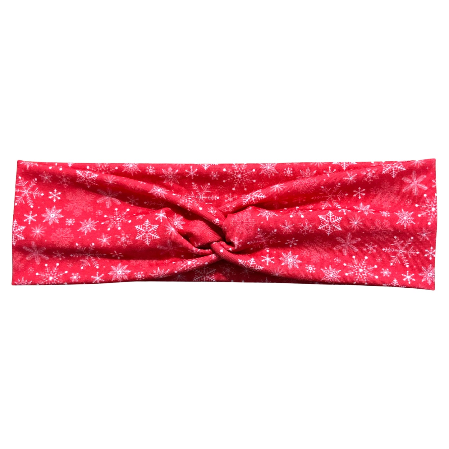 Red Winter Snowflake Headband for Women