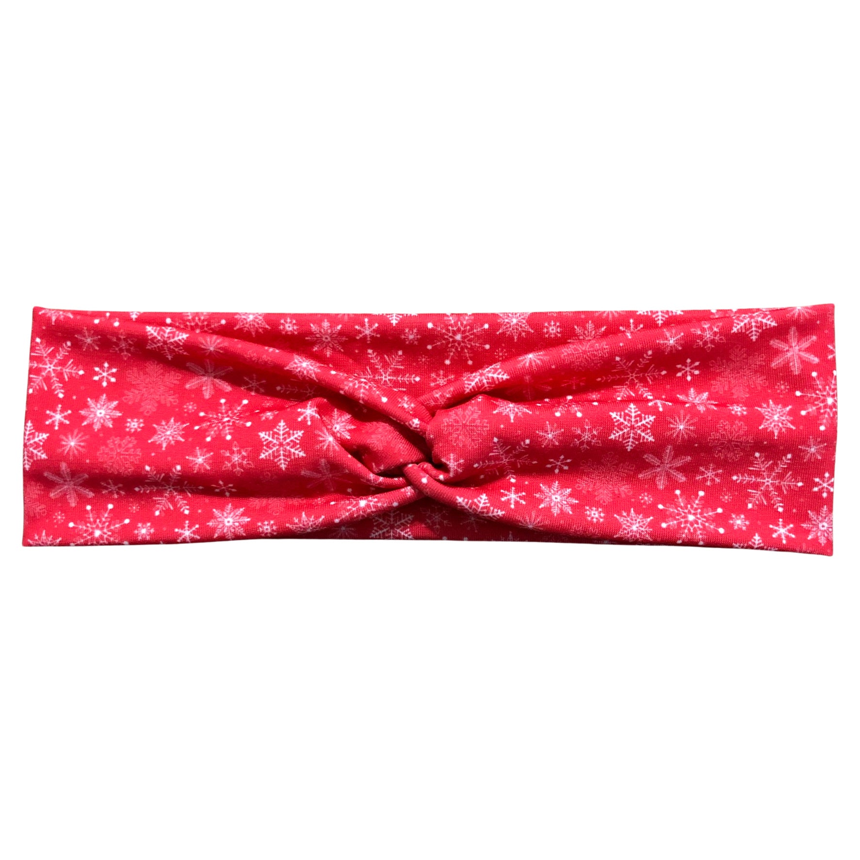 Red Winter Snowflake Headband for Women