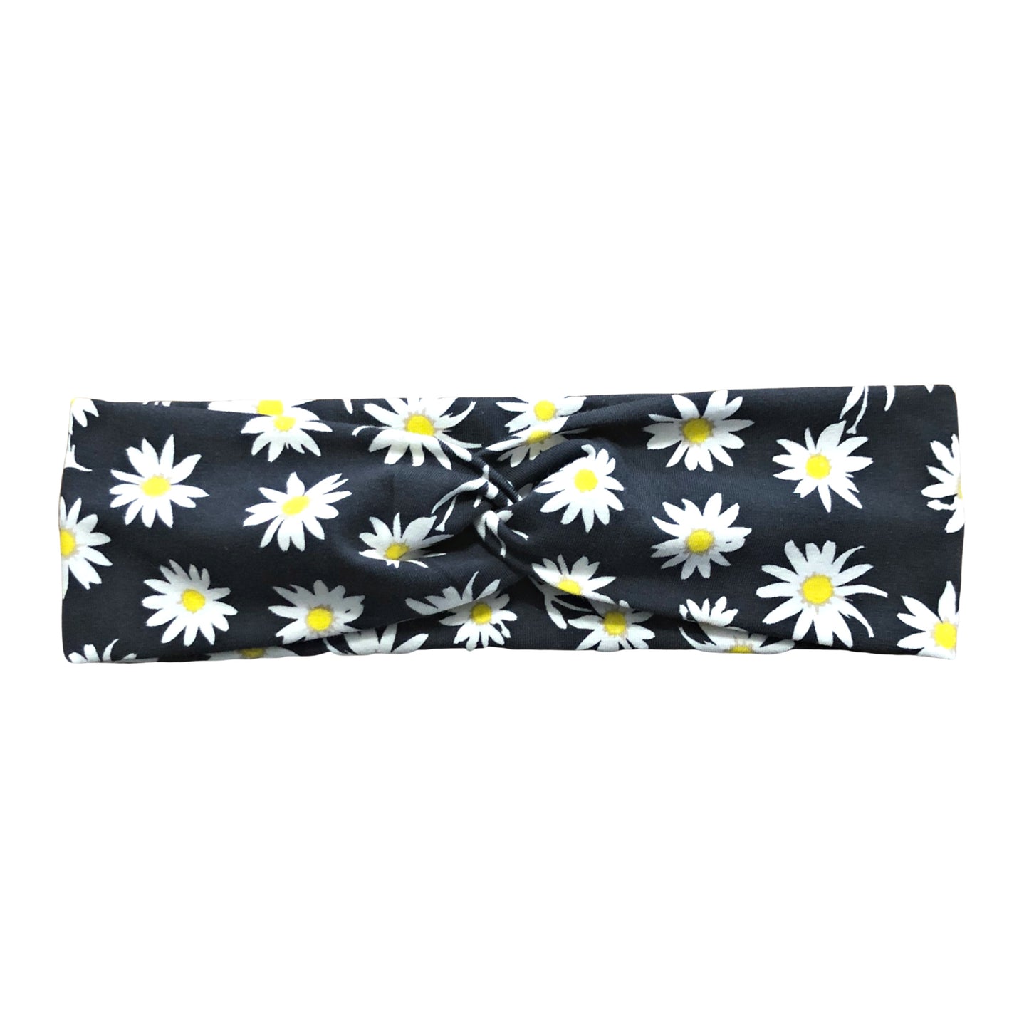 Dark Gray Daisy Flower Headband for Women