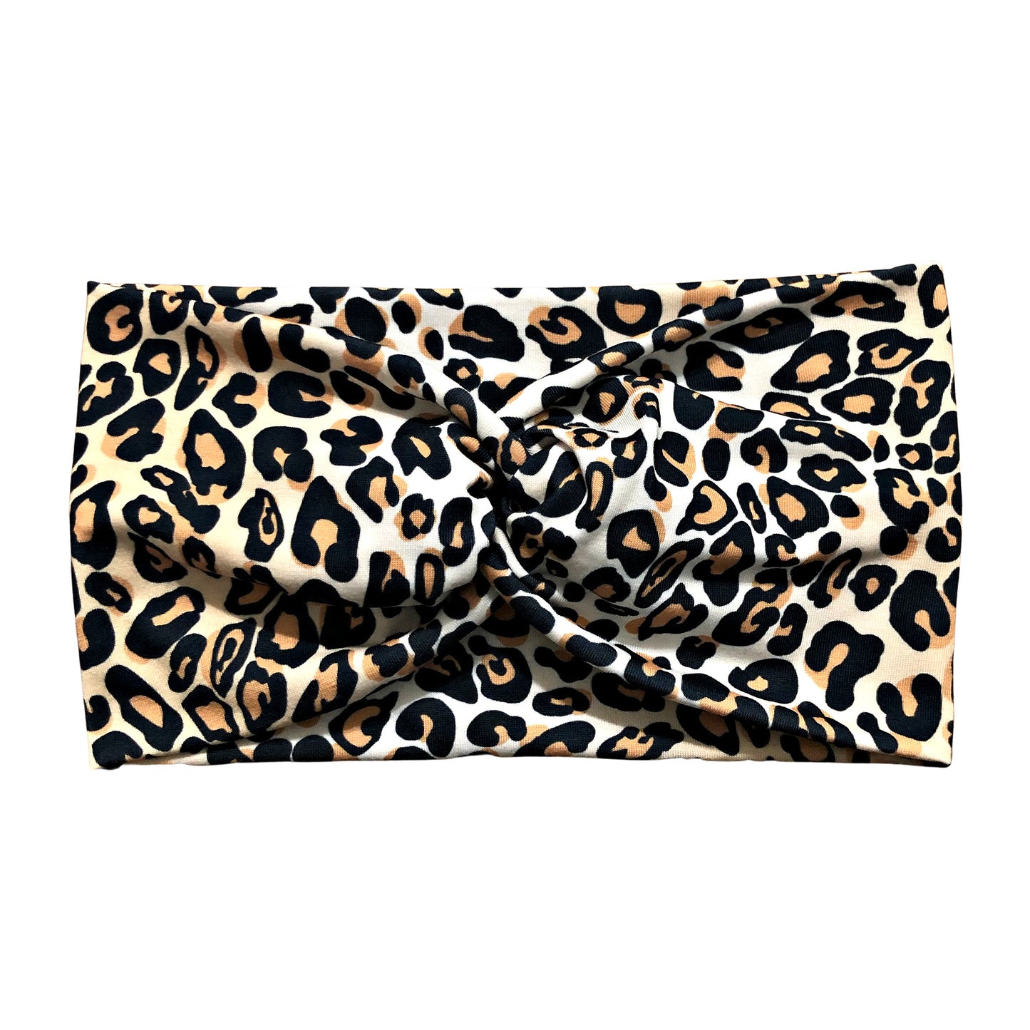 Wide Classic Leopard Print Headband